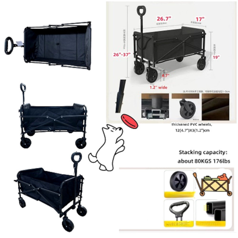 Wholesale Collapsible Folding Utility Wagon with Handle