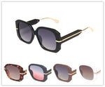 Women's Oversized Square Metal Sunglasses - Wholesale