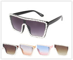 Women's Rhinestone Oversized Square Shades- Wholesale