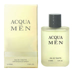 Acqua for Men Eau de Toilette bottle and packaging on a white background