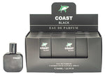 COAST Black Eau de Parfum packaging with a bottle on a white background