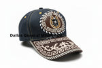 Cowboy Horseshoe Medallion Denim Baseball Caps Wholesale