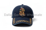 "Cowboy" Lasso Figure Embroidered Denim Baseball Caps Wholesale