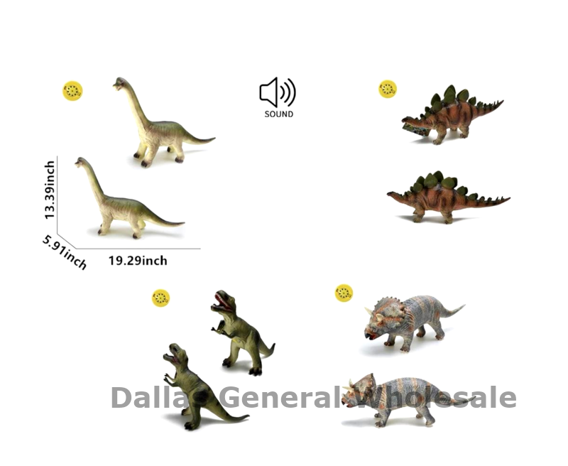 Wholesale 19" Dinosaur Collection Sound-Enabled Realistic Prehistoric Toy