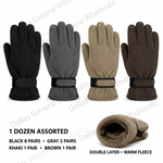 Adults Double Layer Fleece Gloves Wholesale