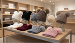 Double Pom Pom Cable Knit Beanie Wholesale