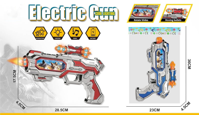 Wholesale Electric Gun Cool Lighting Projection Blaster Guns with Sound
