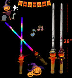 Halloween Pumpkin Scarecrow Light-Up Wand Wholesale