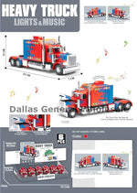 Heavy Truck Lights & Music Friction Toys Wholesale | Opening Hood & Doors
