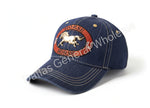 "Horse" Gold-Tone 3D Emblem Denim Baseball Caps Wholesale