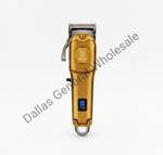 Gold hair clipper on a white background