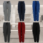 Kids Side Stripe Cargo Joggers Wholesale