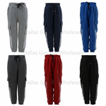 Kids Side Stripe Cargo Joggers Wholesale