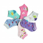 Girls Floral Print Ankle Socks Assorted Designs 12-Pack | Wholesale