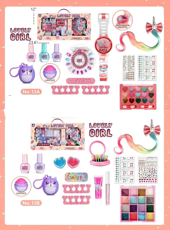 Wholesale Lovely Girl Toy Makeup Beauty Set Nail Polish Accessories