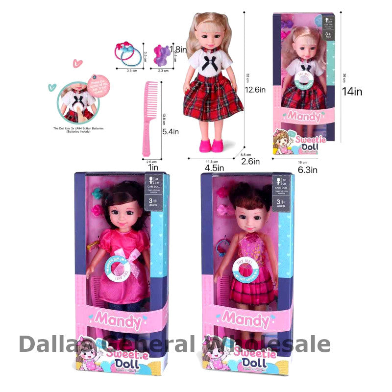 Fashion Play Musical Doll with Hair Accessories Set Wholesale