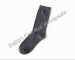 Gray sock on a white background with 'Dallas General Wholesale' text.
