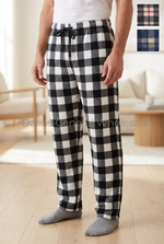 Men's Plush Plaid Pajama Pants Wholesale