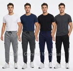 Men's Side Stripe Cargo Joggers Wholesale