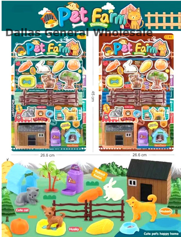 Pet Farm Paradise Playset - Complete Animal Care Collection Wholesale