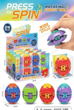 Press to Spin Rotating Fidget Balls Wholesale