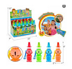 Robot Superhero Character Bubble Blowers Wholesale | 6" Color Bubble Solution
