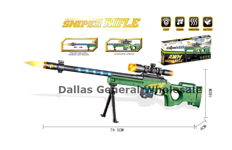 Wholesale 30" Sniper Rifle B/O Light Sound Vibration Tripod Stand