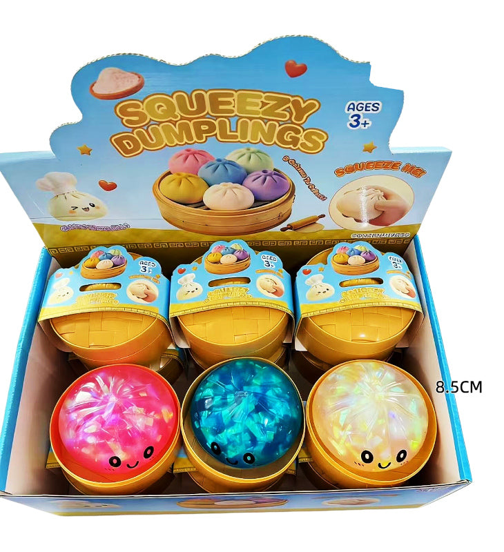 Squeezy Dumplings Crystal Fill Squishy Fidget Toys Wholesale