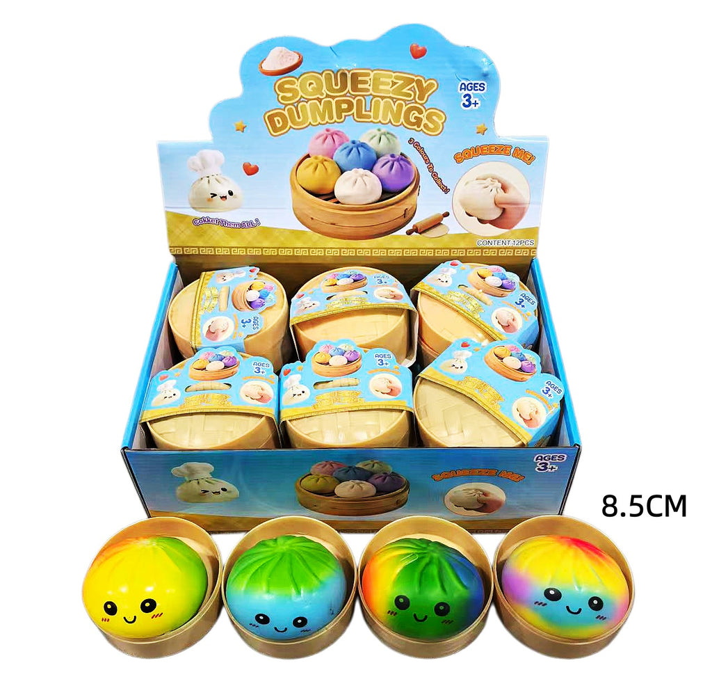Rainbow Dumpling Squishy – Boîte Mystère Bao Bun Avec Cuiseur Vapeur – Fidget Ultra Doux Anti-stress – Décoration De Bureau
