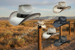 Structured Straw Cowboy Has Wholesale | Metal Concho Hatband