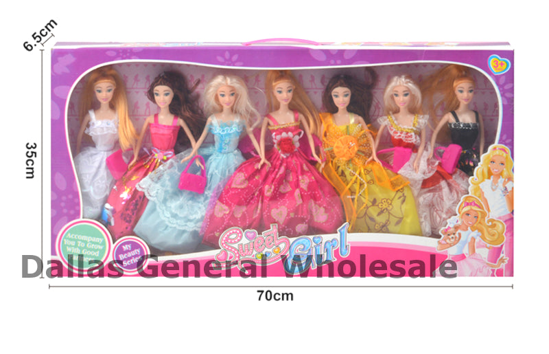 Wholesale Super Girl Fashion Doll Collection 7-Piece Princesses