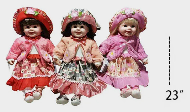 Vintage Victorian Doll Collection - Decorative Display Dolls with Bonnets