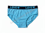 Women's "Love" Heart Waistband Cotton Bikini Brief Wholesale