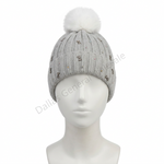 Women's Rhinestone Bow Beanie Wholesale