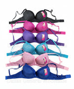 Women's Underwire Push-Up Bra Polka Dot Print Lace Trim | Wholesale