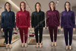 Women's Velvet Plush Hoodie and Jogger Set Wholesale