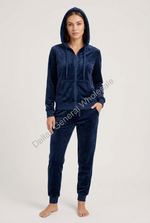 Women's Velvet Plush Hoodie and Jogger Set Wholesale
