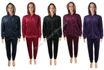 Women's Velvet Plush Hoodie and Jogger Set Wholesale