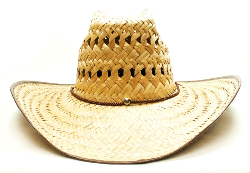 Vented Wide Brim Straw Hat - Dallas General Wholesale
