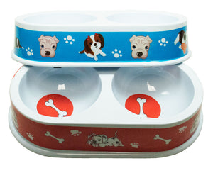Double Dish Dog Round Bowls Wholesale - Dallas General Wholesale