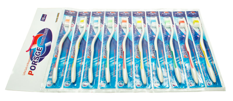 10 PC Soft Toothbrushes - Dallas General Wholesale
