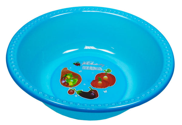Gab Plastic Round Basin, Clear - Available in several sizes