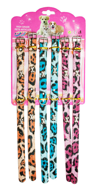 16" Cheetah Print Dog Collar - Dallas General Wholesale