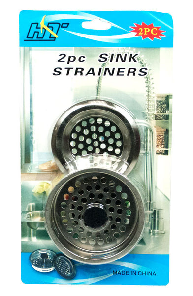 2 Pieces Sink Strainer, Stainless Steel Waste Plug, Sink Stopper