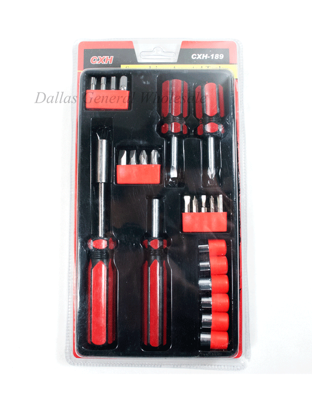 23 Pieces Screw Driver Sets Wholesale - Dallas General Wholesale