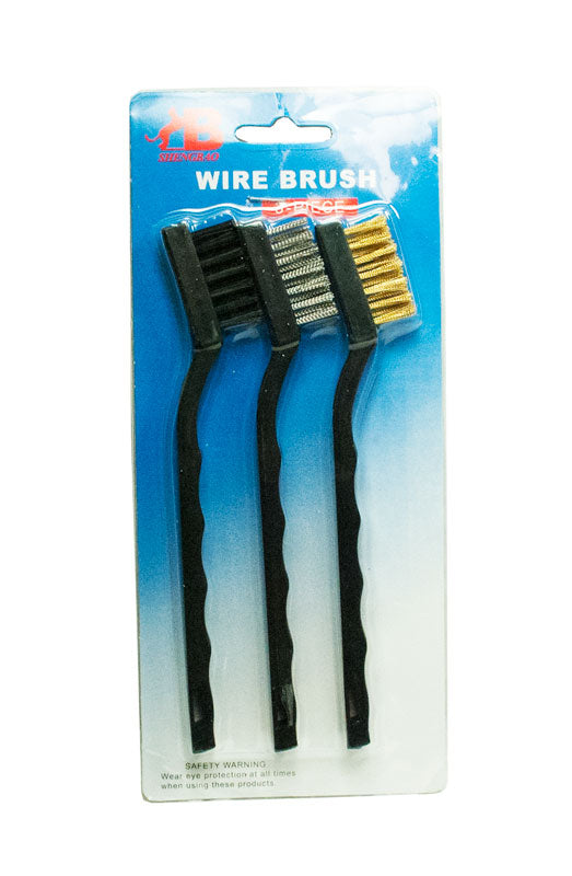 3 PC Mini Wire Brush Set - Dallas General Wholesale