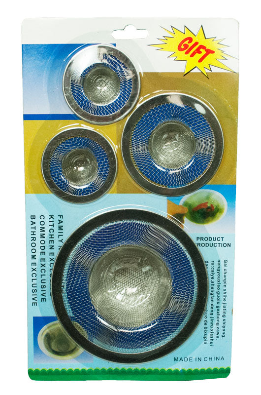 4 PC Assorted Size Mesh Sink Strainers - Dallas General Wholesale