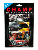 4 PC Assorted Size Hose Clamps Set - Dallas General Wholesale