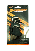 9 PC Ball Point Hex Key Wrench Set - Dallas General Wholesale