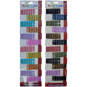 96 PC Color Hair Pins - Dallas General Wholesale